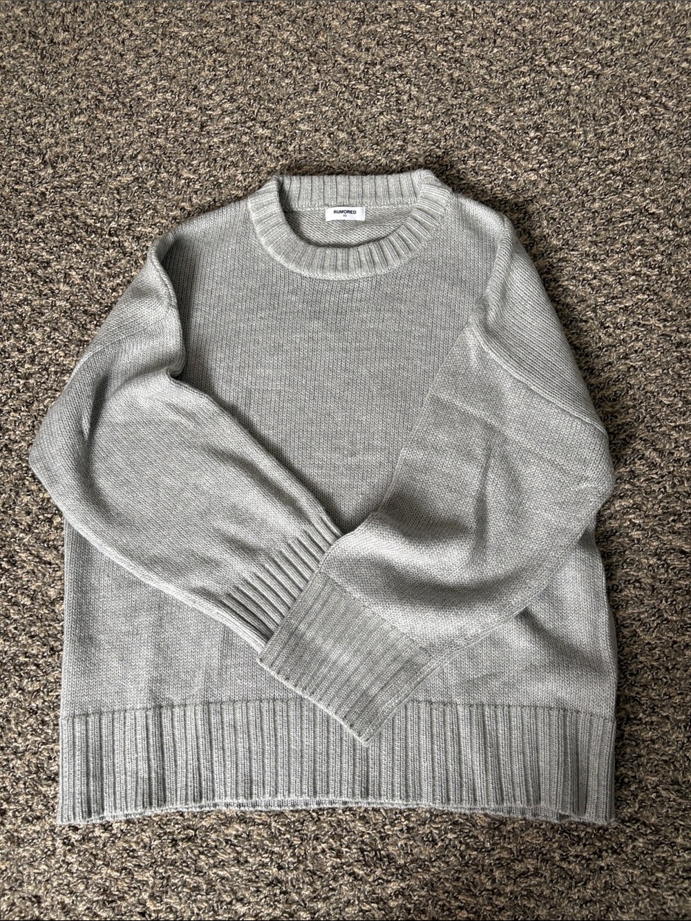 Rumored Light Gray Crew Sweatshirt